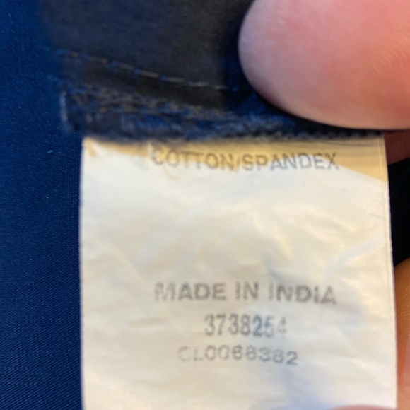 Wayward Fancies eShakti Women's Embellished Waist Plunge Poplin Dress Navy Boho - Picture 11 of 13